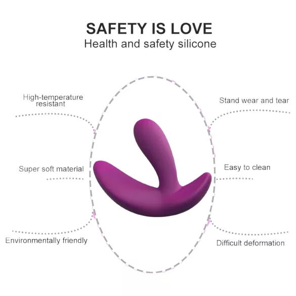 Cotoxo Saddle - vibratore prostatico con telecomando - viola