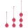 Cotoxo Belle - Set di palline geisha a 3 pezzi (rosso)
