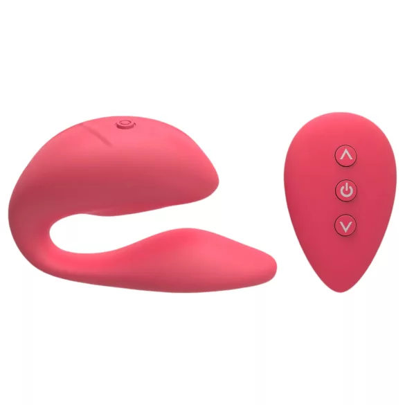 Cotoxo Cupid 2 - vibratore per coppia telecomandato - silicone rosso