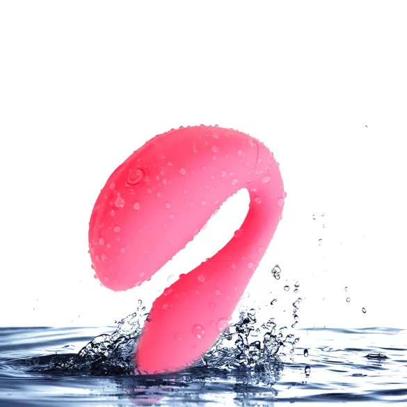 Cotoxo Cupid 2 - vibratore per coppia telecomandato - silicone rosso