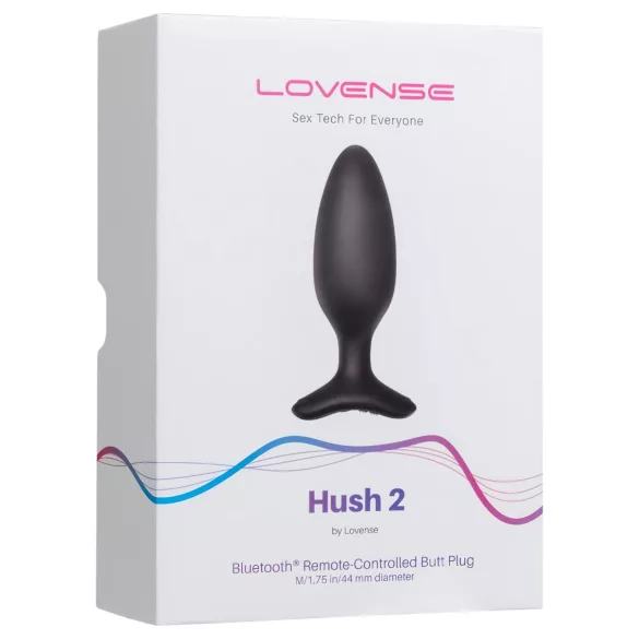 Lovense Hush 2 M - Vibratore anale controllato via app (45 mm, nero)