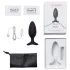 Lovense Hush 2 M - Vibratore anale controllato via app (45 mm, nero)