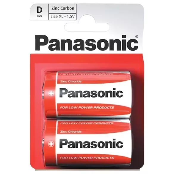 Panasonic - batteria formato C R14 - confezione 2 pezzi