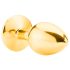 Sunfo - Plug anale in metallo con gemma rossa (oro)