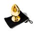 Sunfo - Plug anale in metallo con gemma rossa (oro)