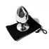 Sunfo - plug anale in metallo con gemma viola - argento