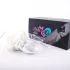 Sunfo - plug anale con coda di coniglio - nero bianco