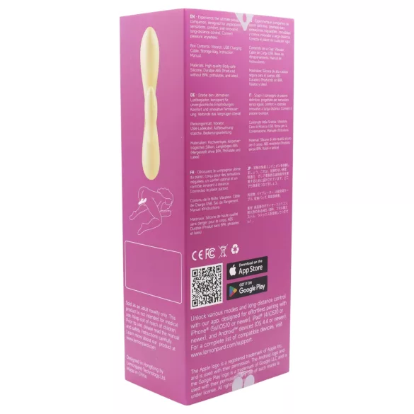 LP Jessica - vibratore intelligente con braccio clitorideo (giallo)