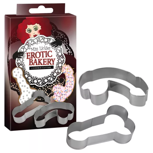 Set stampi biscotti - a forma di pene (2 pz)