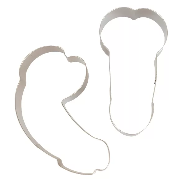Set stampi biscotti - a forma di pene (2 pz)