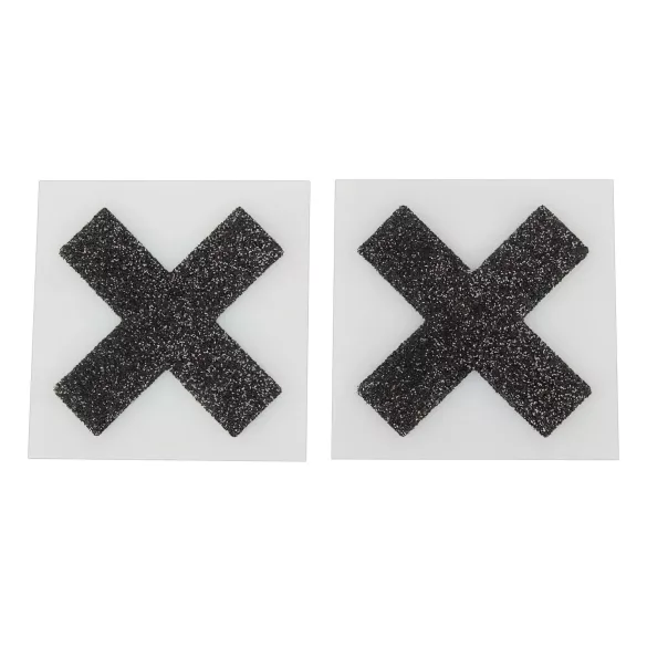 Adesivi brillanti per capezzoli - X