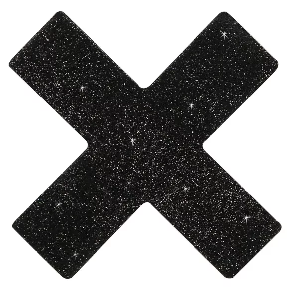 Adesivi brillanti per capezzoli - X