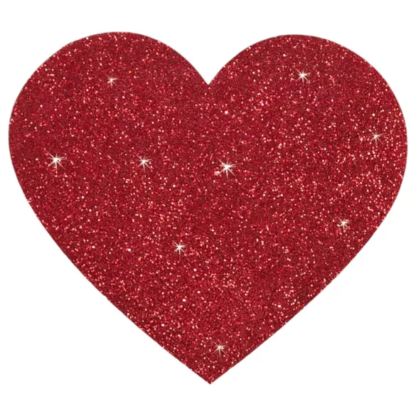 Adesivi brillanti per capezzoli - cuore