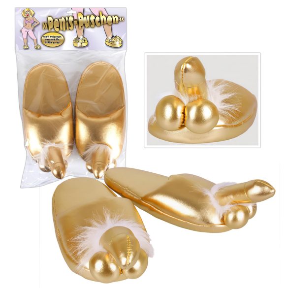 Pantofole con pene - oro