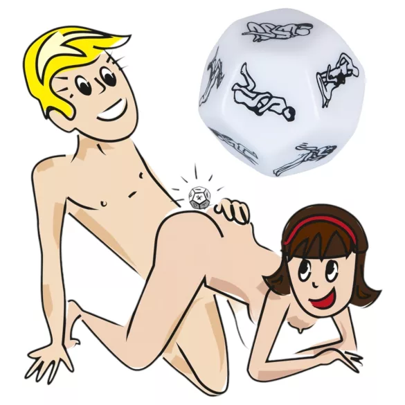 Dado del sesso a 12 facce - bianco