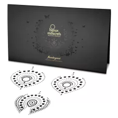   Set gioielli intimi con brillanti scintillanti - 3 pezzi (nero)