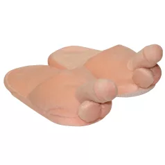Pantofole peluche naturali a forma di pene
