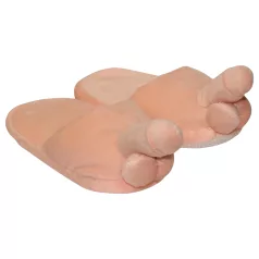 Pantofole peluche naturali a forma di pene