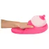 Pantofole di peluche rosa a forma di seno