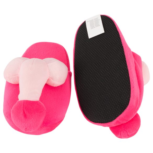 Plüss - ciabatte peluche a forma di pene - rosa