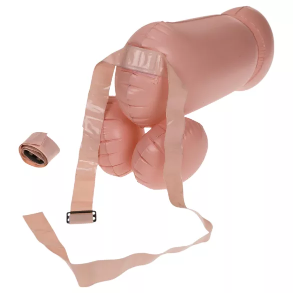 Cock Fighting - dildo realistico indossabile gonfiabile - colore naturale