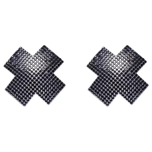 Cottelli - coprip capezzoli X con strass - nero