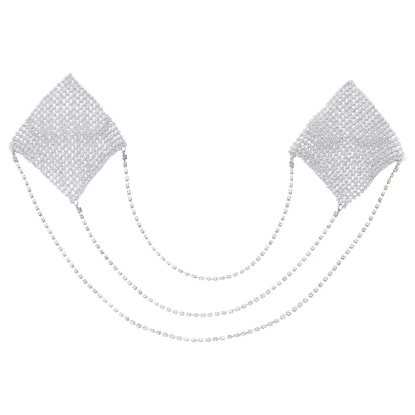 Cottelli - copricapezzoli con catena - argento
