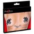 Cottelli - adesivi per capezzoli con piercing (nero)