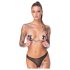 Cottelli - adesivi per capezzoli con piercing (nero)
