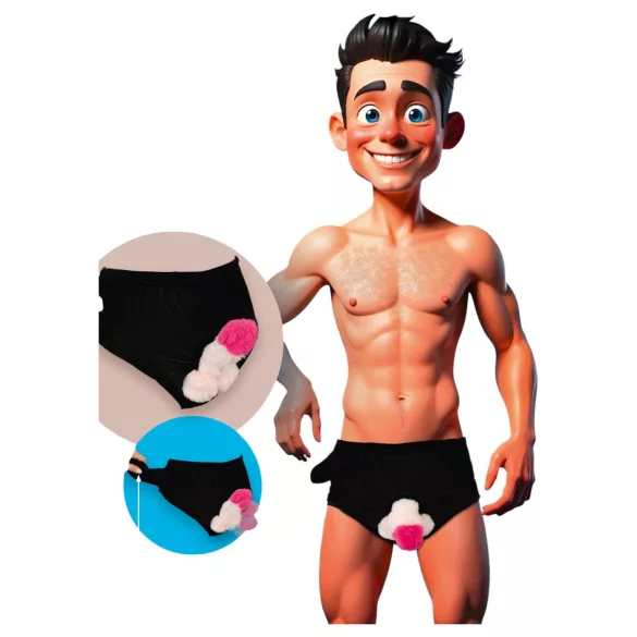 Slip con Pompa (nero)
