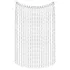 Bad Kitty - collare e cintura a maglie (argento)