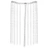 Bad Kitty - collare e cintura a maglie (argento)