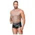 Bad Kitty - collare e cintura a maglie (argento)
