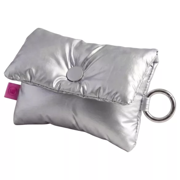 Womanizer Snap - sacchetto portatile con portachiavi (argento)