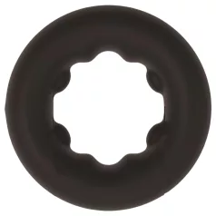   Pulselock Cocktura - anello fallico in silicone a pois (nero) - 27 mm