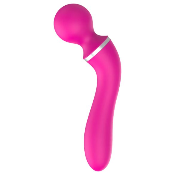 Lonely 2in1 - vibratore punto G e massaggiatore - 3 testine - silicone rosa