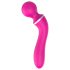 Lonely 2in1 - vibratore punto G e massaggiatore - 3 testine - silicone rosa