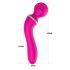 Lonely 2in1 - vibratore punto G e massaggiatore - 3 testine - silicone rosa