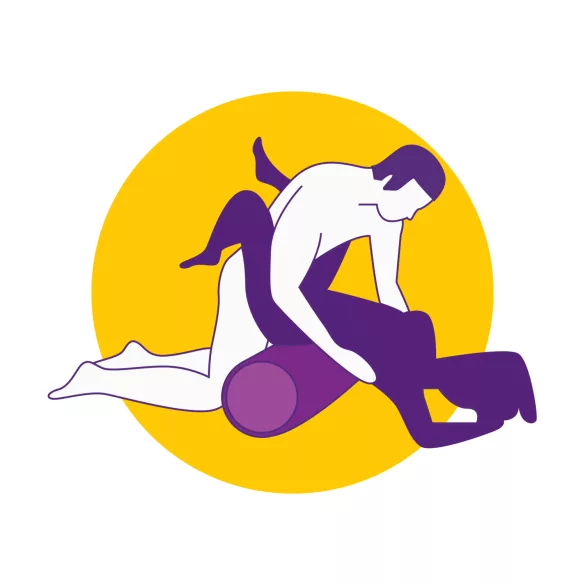 Cuscino Magico Desirel - cuscino sessuale gonfiabile - cilindrico (viola)