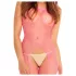 Rene Rofe - bodystocking rete - rosa - taglia S-L