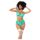 Mapalé - set di lingerie in pizzo (turchese) - L/XL