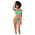 Mapalé - set di lingerie in pizzo (turchese) - L/XL