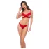 Mapalé - completo intimo con reggiseno aperto - rosso - L/XL