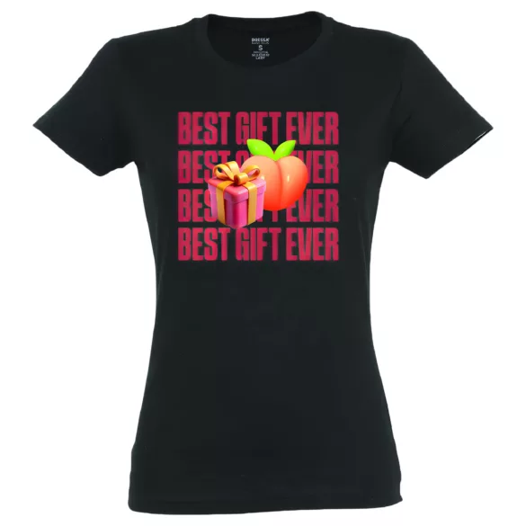 Best Gift Ever - maglietta donna - cotone - nero