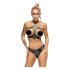 ZADO - Set in pelle con slip strap-on (nero) - L/XL