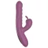 Funny Me Rabbit Bunny - vibratore ricaricabile con braccio fallico spingente e stimolatore clitorideo (viola)