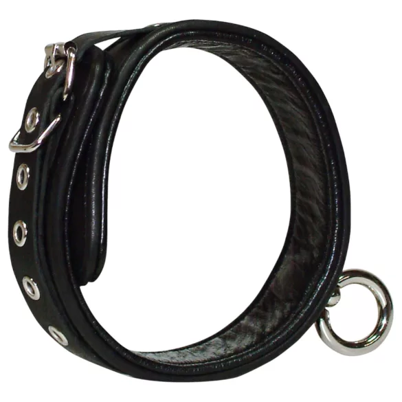 ZADO - collare in pelle - nero