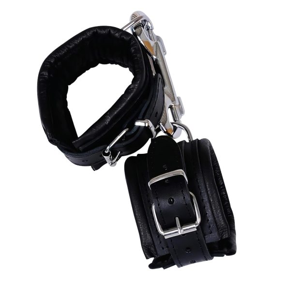 ZADO - Polsini di Pelle con Moschettone (nero)