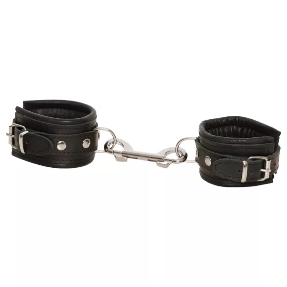 ZADO - manette polso in pelle con moschettone - nero
