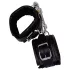 ZADO - manette polso in pelle con moschettone - nero